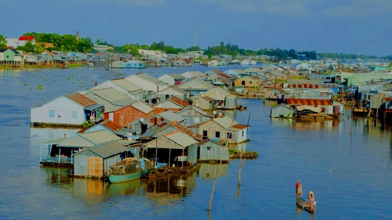 Chau Doc Floating Village